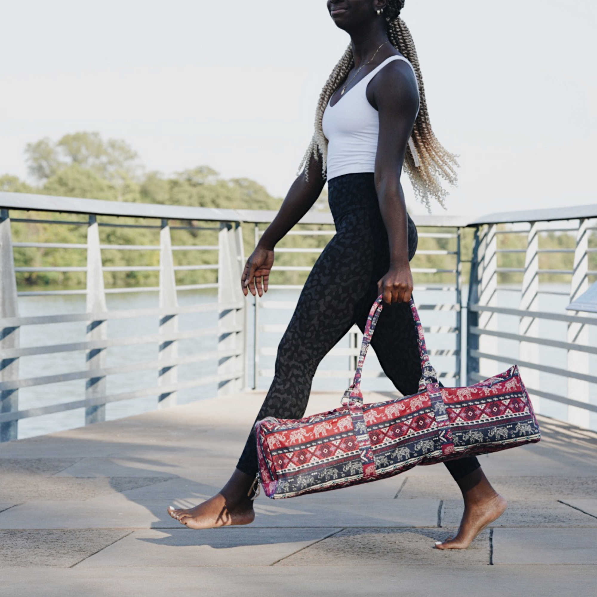 INOOMP Yoga Mat Bag Sports Duffle Bag Yoga Gym Bag Yoga Mat Straps