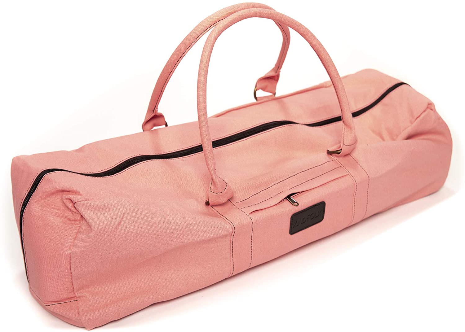 Yoga Mat Bag Tropical Print Pink Fair Trade Organic Cotton — Suusco
