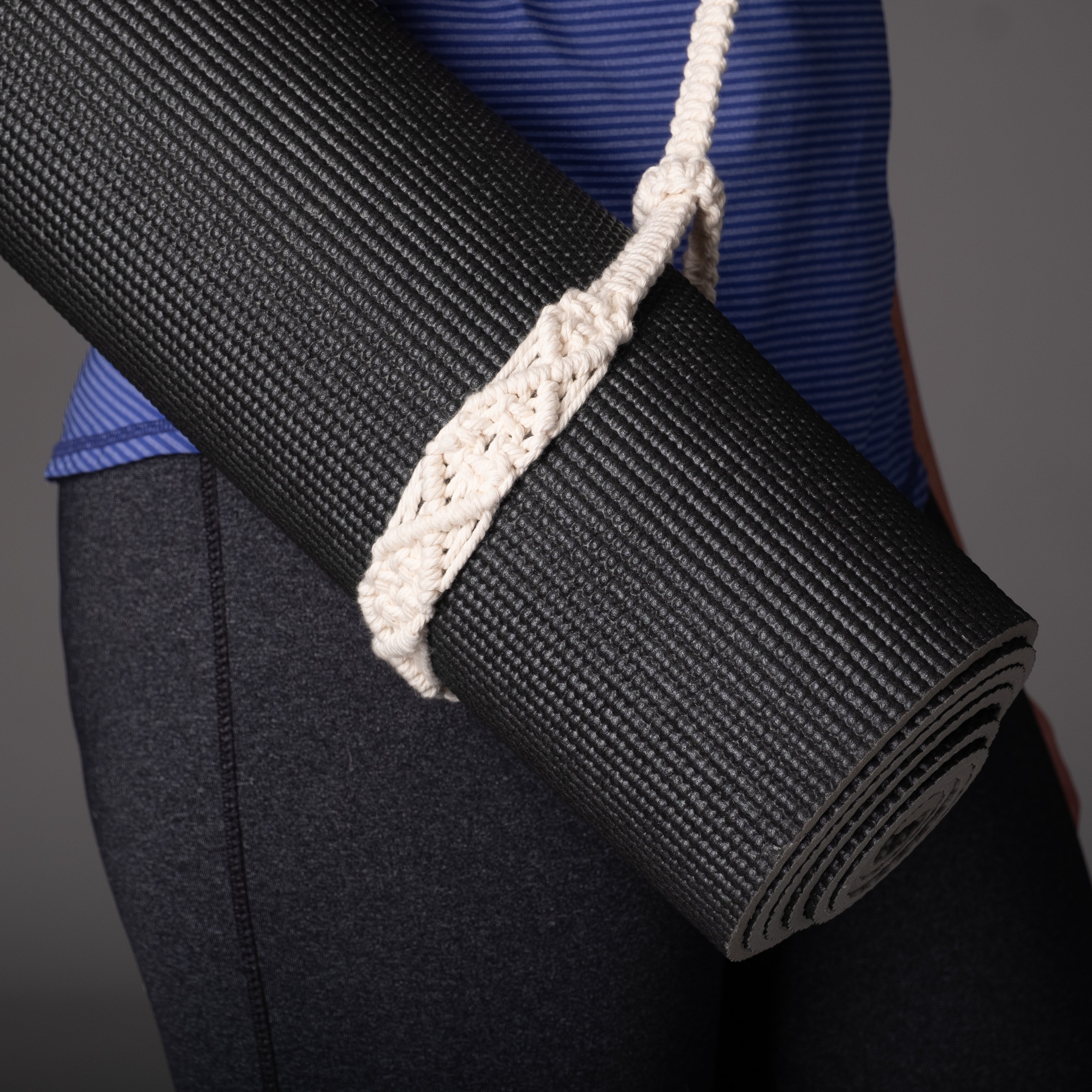 kiido Macrame Yoga Mat Carrying Strap MAT NOT Included, Hand Woven